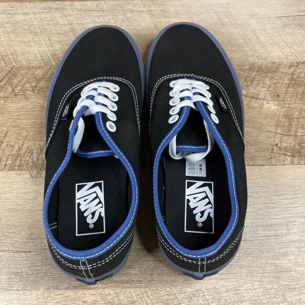 VANS Authentic Translucent Sidewall Black/Blue Sh… - image 6